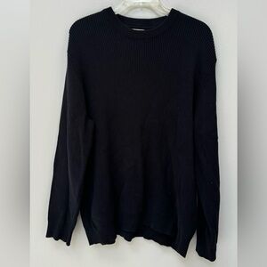 H&M Navy Relaxed Fit Sweater in Medium
